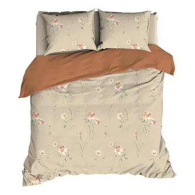 Afbeelding van Dekbedovertrek Satin d&#039;Or Zabina Beige Satijn 200 x / 220 cm 2 Persoons