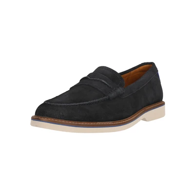 Afbeelding van Clarks Atticus Instappers navy, Heren, Maat: 46, Navy Veloursleer