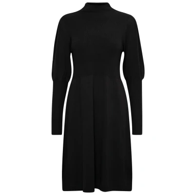 Afbeelding van Fransa Frdedina Gebreide jurk, Dames, Maat: Large, Black