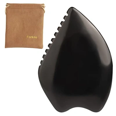 Afbeelding van Gua Sha Tools, Bian Stone Gezichtsmassage Schrapen Guasha Gezichtskam