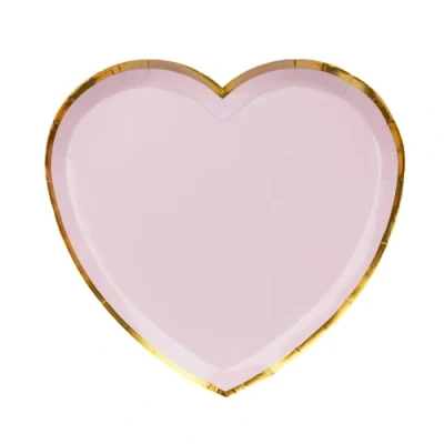 Afbeelding van Talking Tables Hartvormige Papieren Platen Wegwerp Decoratief Servies voor Valentijnsdag Verjaardag Bruiloft Feestbenodigdheden, 8pack