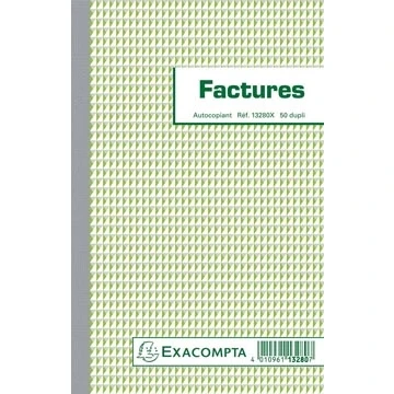 Afbeelding van Exacompta facturen, ft 21 x 13,5 cm, dupli, Franstalig factuurboeken