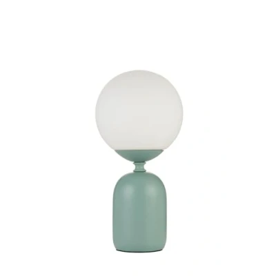 Afbeelding van Pauleen 48327 tafellamp Glowing Charm E14 max. 20W groen, wit keramiek