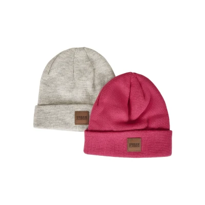 Afbeelding van Urban Classics 2PACK Muts, Heren, Maat: 110/116, Pink/heatherwhite