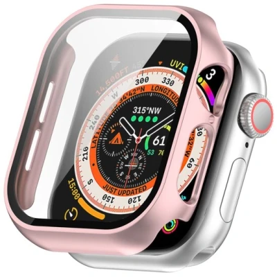 Afbeelding van Apple Watch Hard Case Waterproof Rosé goud Geschikt voor 46mm