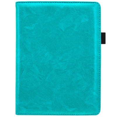 Afbeelding van Kobo Aura H2O Edition 2 Hoes: iMoshion Luxe Effen Bookcase Turquoise Kunstleder E Reader Hoezen