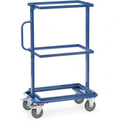 Afbeelding van Fetra Gesamttragfähigkeit 200 kg 32900 Etagewagen Staal Poedercoating Laadvermogen (max.): Stralend blauw (RAL 5007)