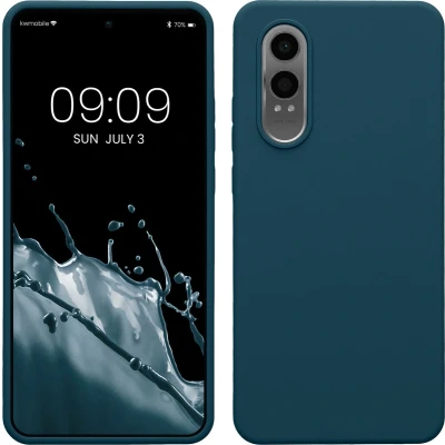 Afbeelding van kwmobile telefoonhoesje geschikt voor OnePlus Nord CE 4 Lite 5G Hoesje met siliconen coating Smartphone case in mat petrol