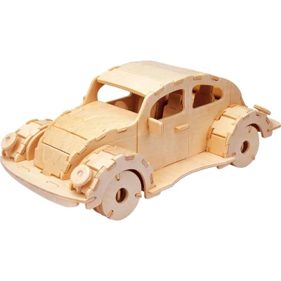 Afbeelding van Eureka Gepetto&quot;;s Workshop Houten Bouwpakket 3D Auto