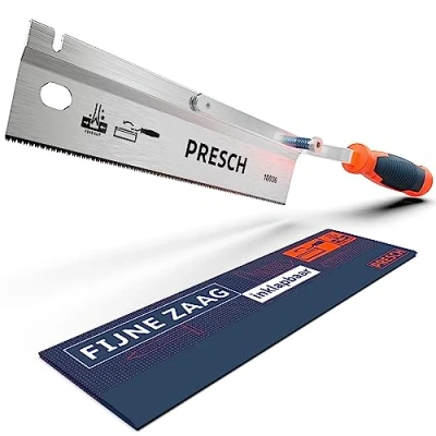 Afbeelding van Presch toffelzaag 250mm Handzaag, rugzaag Inklapbaar, inklapbaar en zwenkend Zaag voor hout, kunststof plintzagen