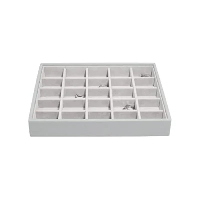 Afbeelding van Stackers Pebble Grey Classic Medium sieradendoosje snuisterijen laag