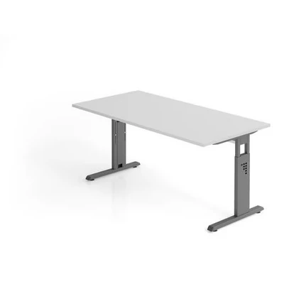 Afbeelding van MEGA 16 G Bureau 160 x 80 Tafelhoogte I In hoogte verstelbaar Grijs/Grafiet