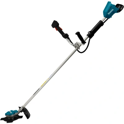 Afbeelding van Makita DUR368APT2 LXT 2x18 V Bosmaaier U greep 5,0 ah accu (2 st), duo snellader, in doos