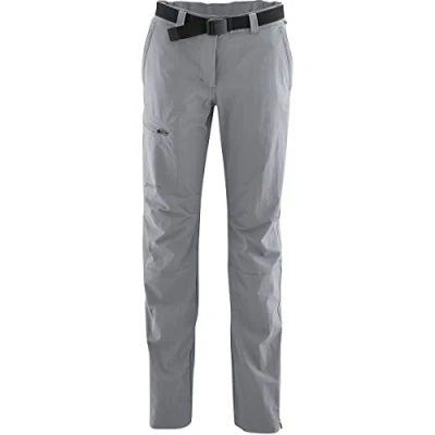 Afbeelding van Maier Sports Inara Slim, dameswandelbroek, waterafstotende outdoorbroek voor trekking en hiking, nauwsluitende snit, PFC vrij, mSTRETCH pro 4 &amp; Dryprotec, grijs, 23 (W38/L30)