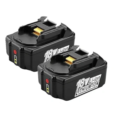 Afbeelding van 18V 5.0Ah vervangingsbatterij BL1850B voor Makita 18 Volt LXT met vermogensindicator Power Tool batterij BL1860B BL1850 BL1840B BL1840 BL1830 BL1815B BL1815, 2 stuks