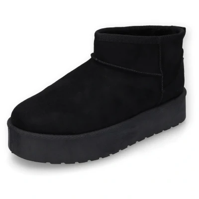 Afbeelding van Dockers by Gerli Winterlaarzen plateau laarzen, instaplaarzen met knusse warme voering