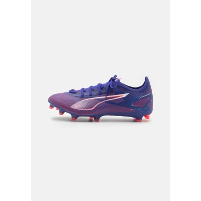 Afbeelding van Puma Ultra 5 Match FG/AG Voetbalschoenen met kunststof noppen, Heren, Maat: 46.5, Lapis lazuli/white/sunset glow Kunststof/ textiel