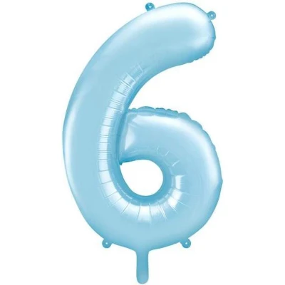 Afbeelding van Cijfer 6 (86 cm) Lichtblauw