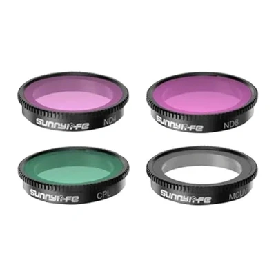 Afbeelding van Sunnylife Set van 4 filters MCUV+CPL+ND4+ND8 voor Insta360 Go 3/2 (Insta360 3), Actioncam accessoires