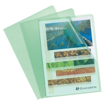 Afbeelding van PK 100 L mappen geko rrelde PP A4 groen per 10
