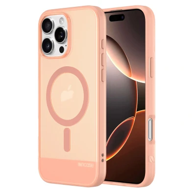 Afbeelding van Apple iPhone 16 Pro Max MagSafe Hoesje Gerecycled kunststof Incase Hardcase/Backcover Roze Telefoonhoesje Shockproof/Valbescherming