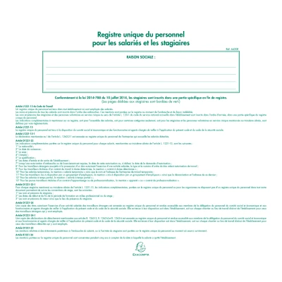 Afbeelding van Personeelsregsiter 27x32 52 bl. per 6