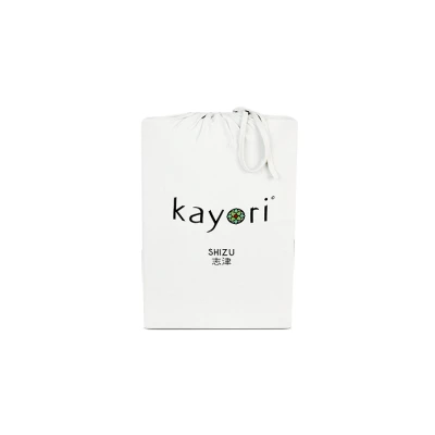 Afbeelding van Topper Hoeslaken Kayori Shizu Offwhite (Jersey) 1 persoons (90/100 x 200/210/220 cm)