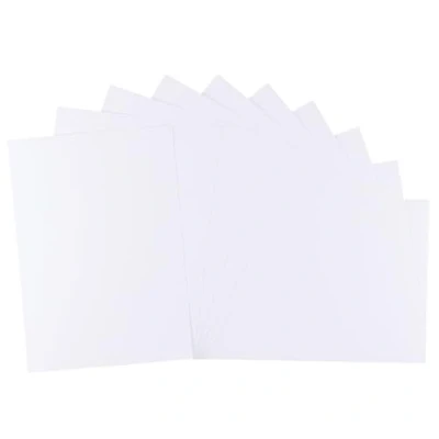 Afbeelding van Vaessen Creative Florence Zelfklevende cardstock A4 knutselpapier, A4, wit, 10 stuks, bedrukbaar papier, voor knutselen en hobbyprojecten