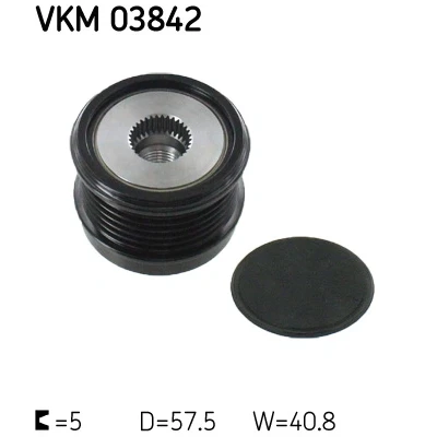 Afbeelding van Skf Vrijloop koppeling dynamo VKM 03842