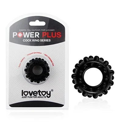 Afbeelding van PowerPlus Flexibele Cockring Geribbeld zwart