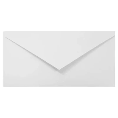 Afbeelding van Netuno enveloppen, wit, DIN lang, 110 x 220 mm, 100 g, papieren puntklep zonder venster, witte zakelijke DL