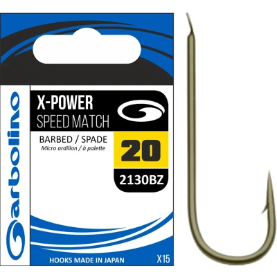 Afbeelding van Garbolino X Power Speed Match Barbed Spade (15 pcs) Maat : 18