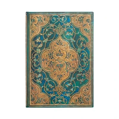 Afbeelding van Paperblanks 13 Month Planners, Turquoise Chronicles, Midi, Horizontal, Elastic Band Closure