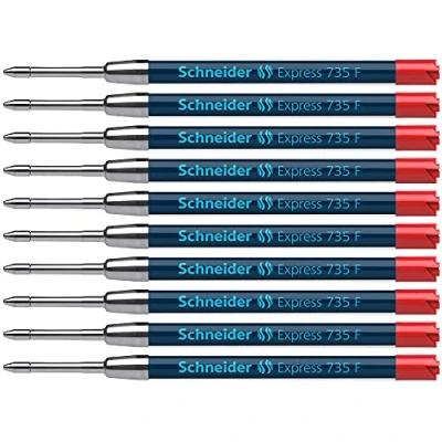 Afbeelding van Schneider Express 735 F Internationale grote capaciteit vulling (onuitwisbaar) pak van 10 rood