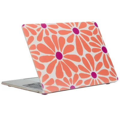Afbeelding van Design Laptop Cover / Hardcase MacBook Pro 14 Inch (2021) (2023) M3 Chip Kunststof Orange Flower Connect imoshion