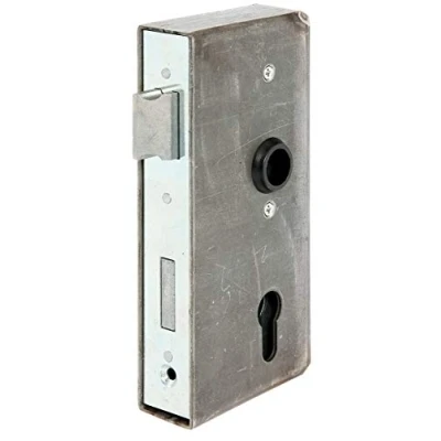 Afbeelding van Alberts 413415 Slotkast met verzinkt slot staal doornmaat 55 mm 185 x 90 34