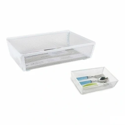 Afbeelding van Bestekorganizer Confortime Metaal Wit 21,8 x 15,24 5,2 cm (12 Stuks)