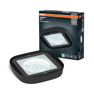 Afbeelding van OSRAM Highbay Ufo 80W 865 IP65 Black 4099854429354 LED halverlichting 80.00 W Zwart