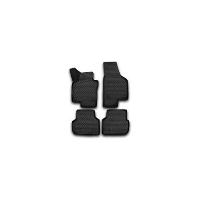 Afbeelding van 3D rubber matten element Maatwerk vloermatten VW Jetta 2011 2015 4 stuks