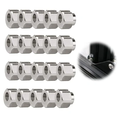 Afbeelding van 20 Stuks 5 mm Excentrische Spacer Droeg Moeren 10 * 6 DIY Moer 3D Printer Onderdelen Kolom Isolatie Schroef Voor V Groef Wiel Aluminium Extrusie