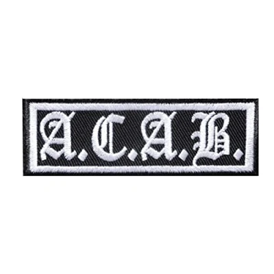 Afbeelding van Lapjes Appliqués Fietser citaat spuch acab overdrukplaatjes opzetstukken Applicaties opnaaien Lap Patches, Maat: 3 x 9 cm