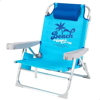 Afbeelding van Strandstoel Aktive 53 x 58 28 cm Blauw