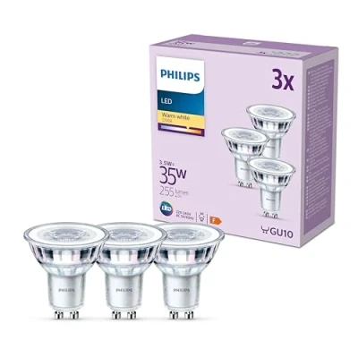 Afbeelding van Philips LED Spot 35 W GU10 Warmwit licht 3 stuks