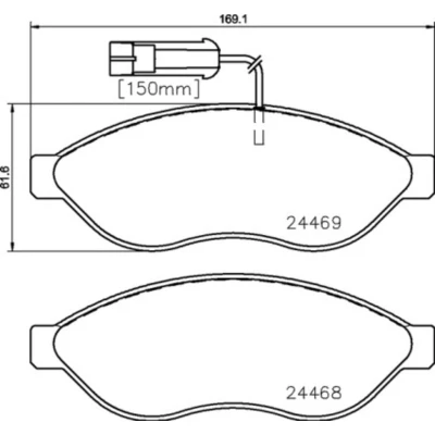 Afbeelding van Brembo Remblokset P 23 144