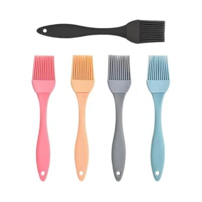 Afbeelding van MAEXUS siliconen bakkwast, 5 kleuren kwasten, keukenkwast, kwast, bakken, bakborstel, hittebestendig, kookborstel, keuken voor BBQ, marinades