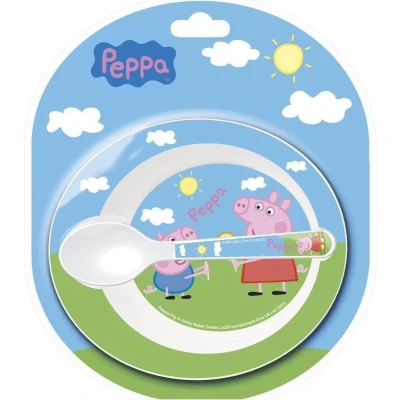 Afbeelding van Peppa Pig schaaltje en lepeltje