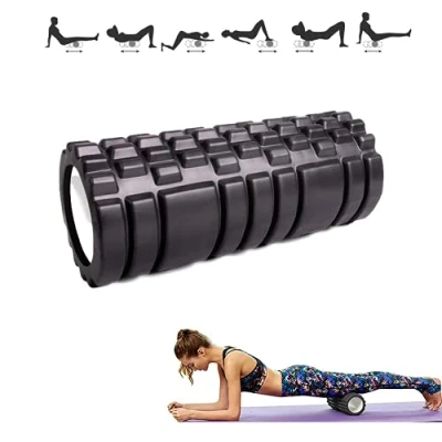 Afbeelding van Foam Roller Fasciarol Schuimrubber rol Fitness Massagerol voor Triggerpoint Massage in Rug, Nek, Benen Tijdens de Fasciatraining met Gymnastiekrol Mannen en Vrouwen