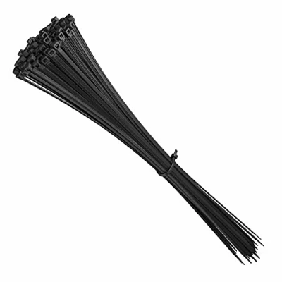 Afbeelding van intervisio Kabelbinders Extra Lang 430mm x 4,8 mm voor Zwaar Gebruik duurzame, professionele, uvbestendige nylon tie wraps kabelbeheer binnen en buiten, Zwart, 100 Stuks
