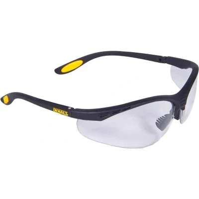 Afbeelding van DeWALT veiligheidsbril DPG58 9D EU Vervormingsvrije lens Transparant glas Zwart