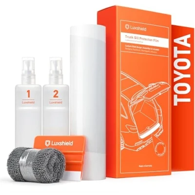 Afbeelding van Luxshield Ladekantenschutz Folie inkl. Profi Rakel Auris Touring Sports 2 (II) E180 Facelift I 2015 2019 Stoßstangenschutz, Kratzschutz, Lackschutzfolie Transparent glänzend Selbstklebend